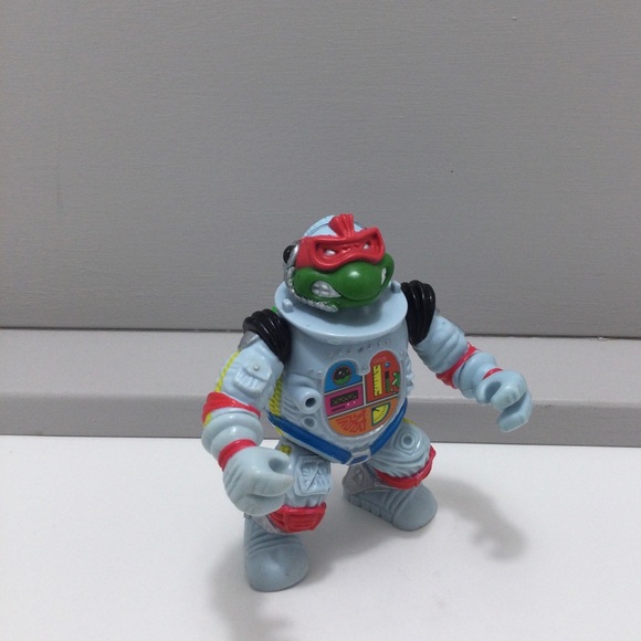 Vintage Teenage Mutant Ninja Turtles TMNT Raphael space Astronaut Figure 1990 - Picture 3 of 8